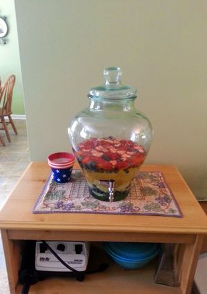 A picture of Red, White, and Blue Sangria.