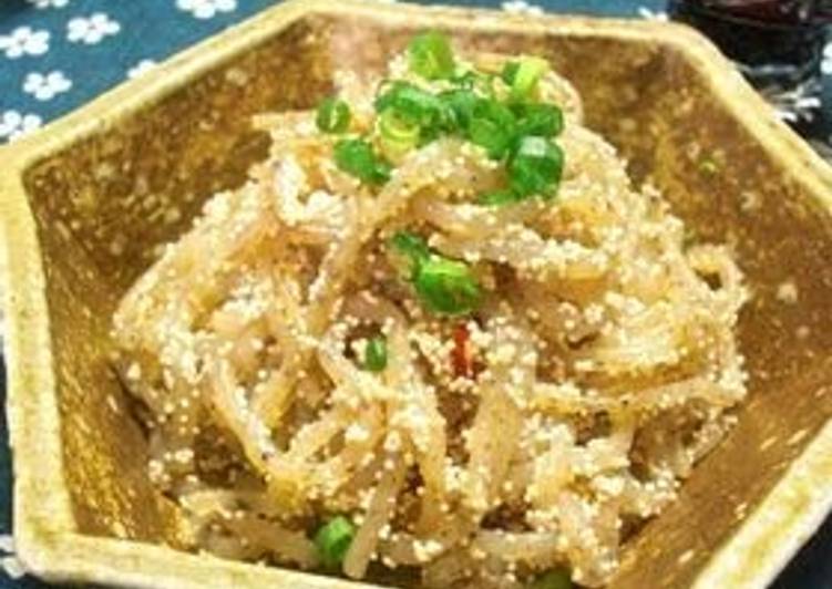 Recipe of Favorite Mentaiko with Shirataki Konnyaku Noodles
