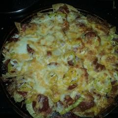 A picture of Nacho Pizza.