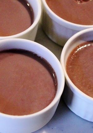 A picture of No Eggs! No Milk! Chocolate Pudding.