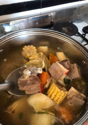 Una foto de Sancocho de costilla