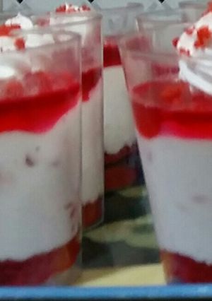 A picture of Strawberry cheese cake.