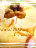Easy Caramel Ribbon Ice Cream