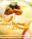 Easy Caramel Ribbon Ice Cream