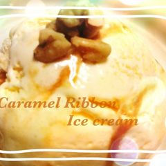 A picture of Easy Caramel Ribbon Ice Cream.