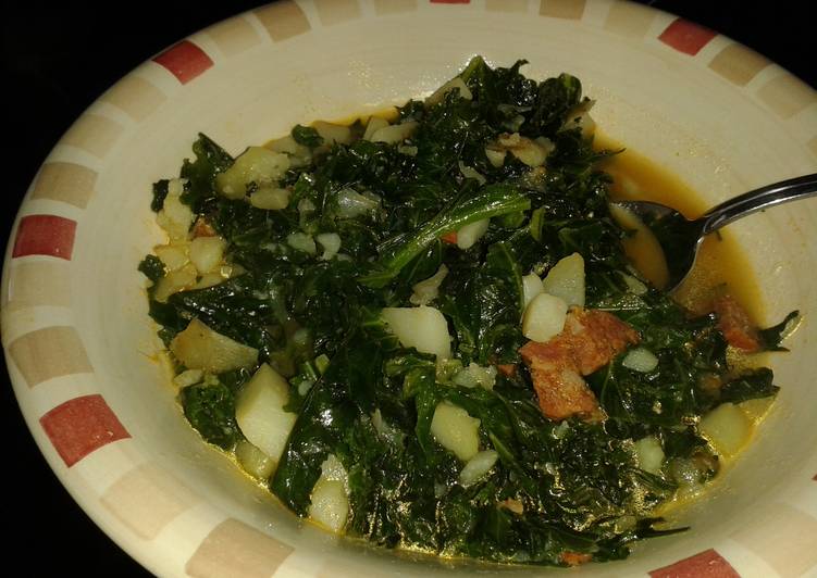 My Grandma Kale and chorizo soup