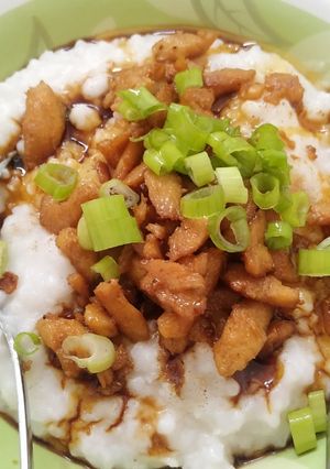 Foto resep Easy Congee with Chicken Topping /Porridge (Bubur Mudah)