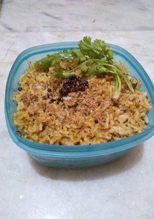 A picture of Peanut masala rice.