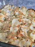 Gratinado con papas y calabacín