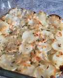 Gratinado con papas y calabacín