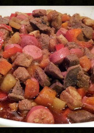 A picture of AMIEs PORK MENUDO.