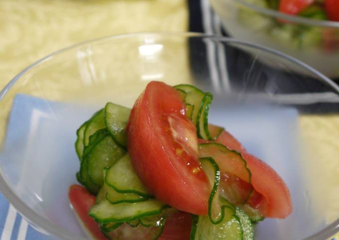 Marinated Tomato and Cucumber