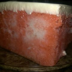 A picture of Big Red Cake Texas Style.