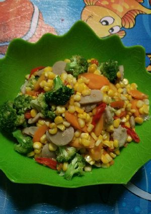Foto resep Tumis sayur pelangi