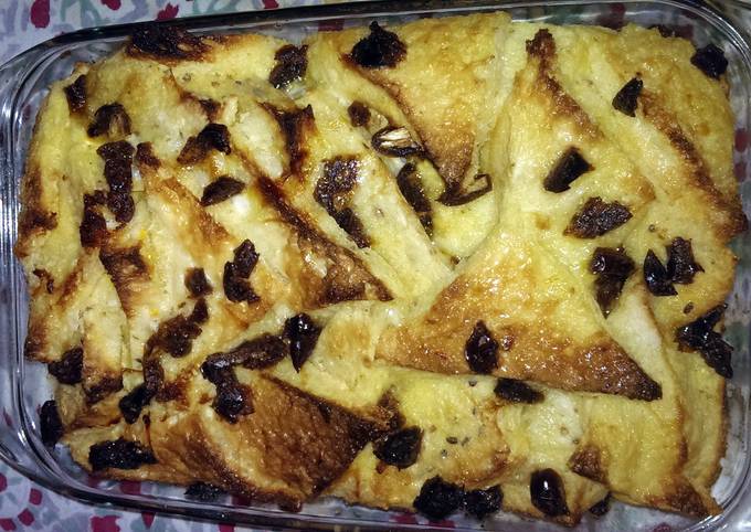 Bread N Butter Pudding With Dates Recipe By Ali Cookpad