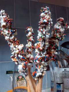 A picture of Choc popcorn sticks.