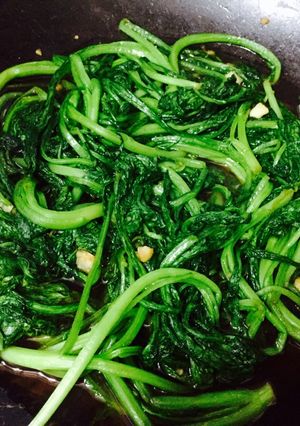 Hình của món Rau cải xào xì dầu.