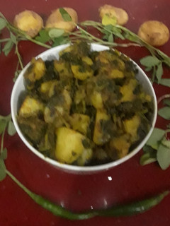 सोया मेथी आलू (Soya methi aloo recipe in Hindi) रेसिपी मुख्य फोटो