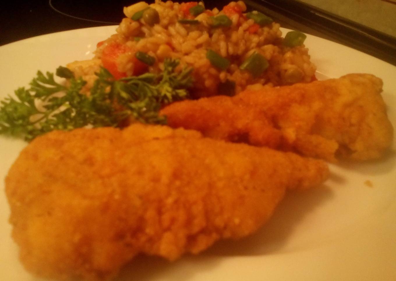 sunshines oven fried flounder