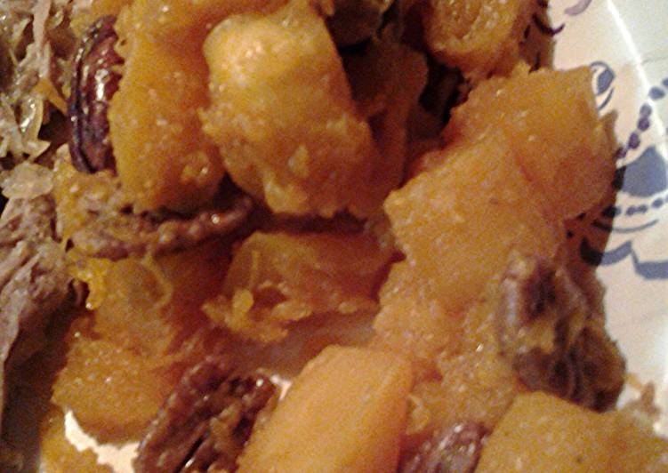 Easiest Way to Make Ultimate Butternut squash, pecan sauté