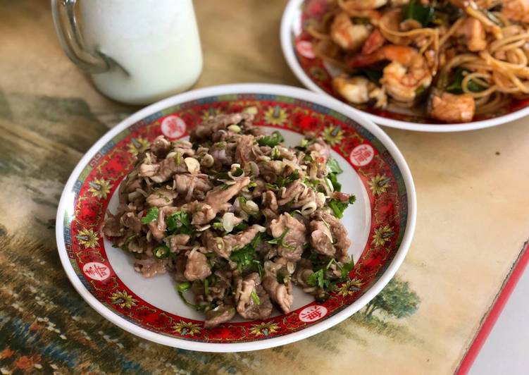Step-by-Step Guide to Make Speedy Salad thịt heo kiểu Thái - món gia truyền