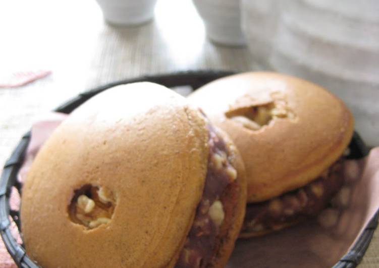 How to Prepare Super Quick Homemade Mocha Walnut Dorayaki