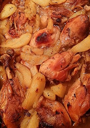 A picture of Chicken baked with Pears And Juice s.