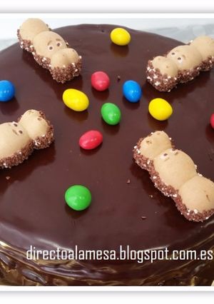 Una foto de Tarta de hipopótamos o tragabolas