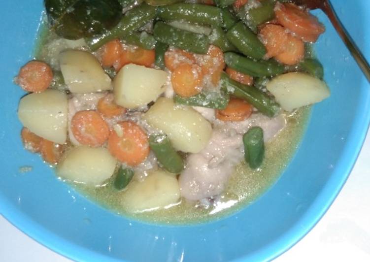 Semur ayam sayur - kuah bening