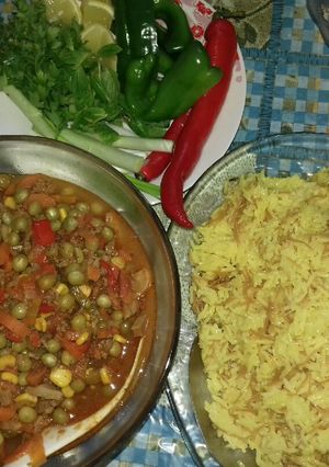 صورة لوصفة مكسيكانو اللحم مع رز على طريقتي