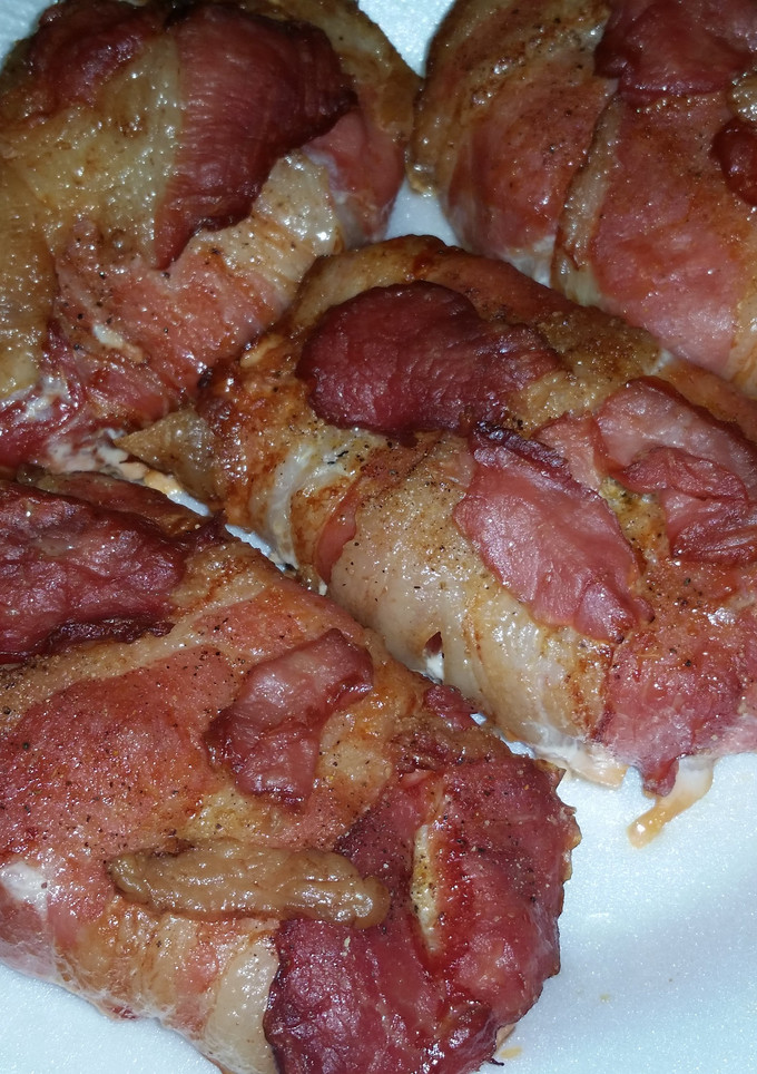 A picture of Bacon Wrapped Pork Chops.
