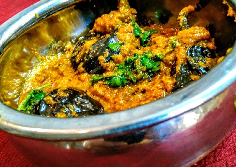 Step-by-Step Guide to Prepare Super Quick Homemade Maharashtrain Bharli vangi (stuffed brinjal)