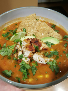A picture of Chicken Tortilla Soup.