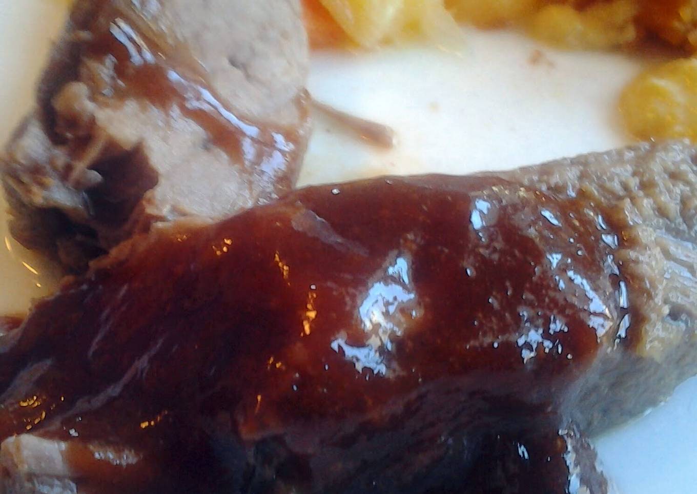 Barbecue beef roast