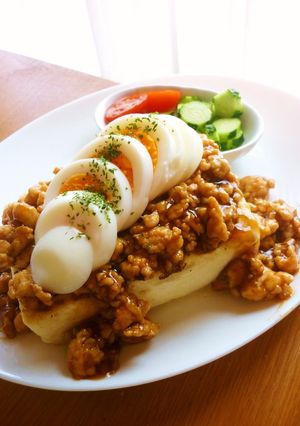 A picture of [Simple and Nutritious] Tofu Steak with Thick Sauce.