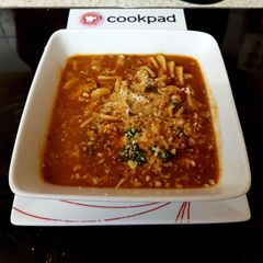 My Italian inspired Sausage Pasta Soup A picture of My Italian inspired Sausage Pasta Soup.