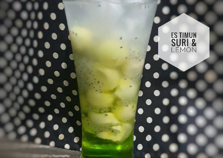 Cara Gampang Menyiapkan Es Timun Suri dan lemon, Lezat