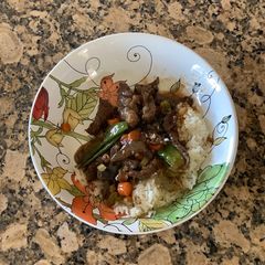 A picture of Beef with Snow Peas.