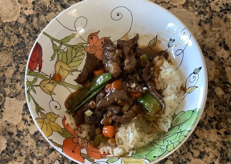 Steps to Prepare Quick Beef with Snow Peas