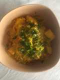 Pollo con mango especiado