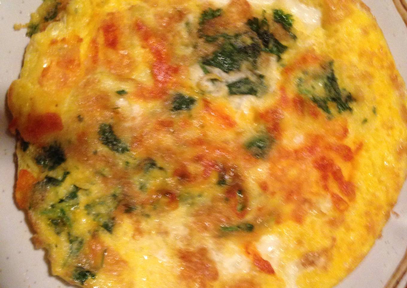 Cilantro Cheese Flat Eggs