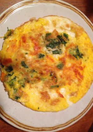 A picture of Cilantro Cheese Flat Eggs.