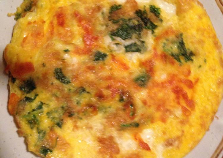 Recipe of Speedy Cilantro Cheese Flat Eggs