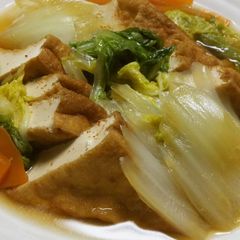 A picture of Simmered Chinese Cabbage & Atsuage.