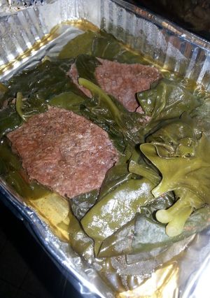 A picture of HCG Diet meal 11: spinach and beef fillets.