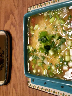 A picture of Chicken Taco soup.