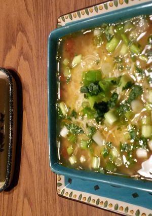 A picture of Chicken Taco soup.
