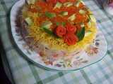 salmon sushi cake