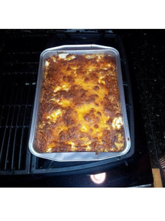 A picture of Cheesy Cornbread Casserole.