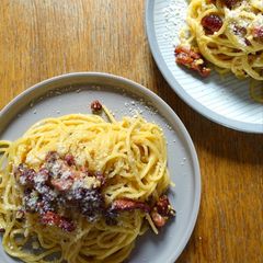 A picture of Traditional Cream Free Carbonara.